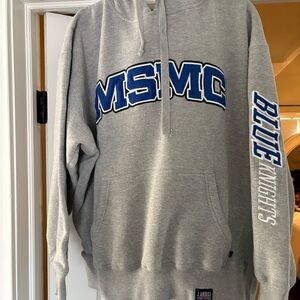 MSMC Gray Hoodie Pullover Sweatshirt with Front Pocket Size Large
